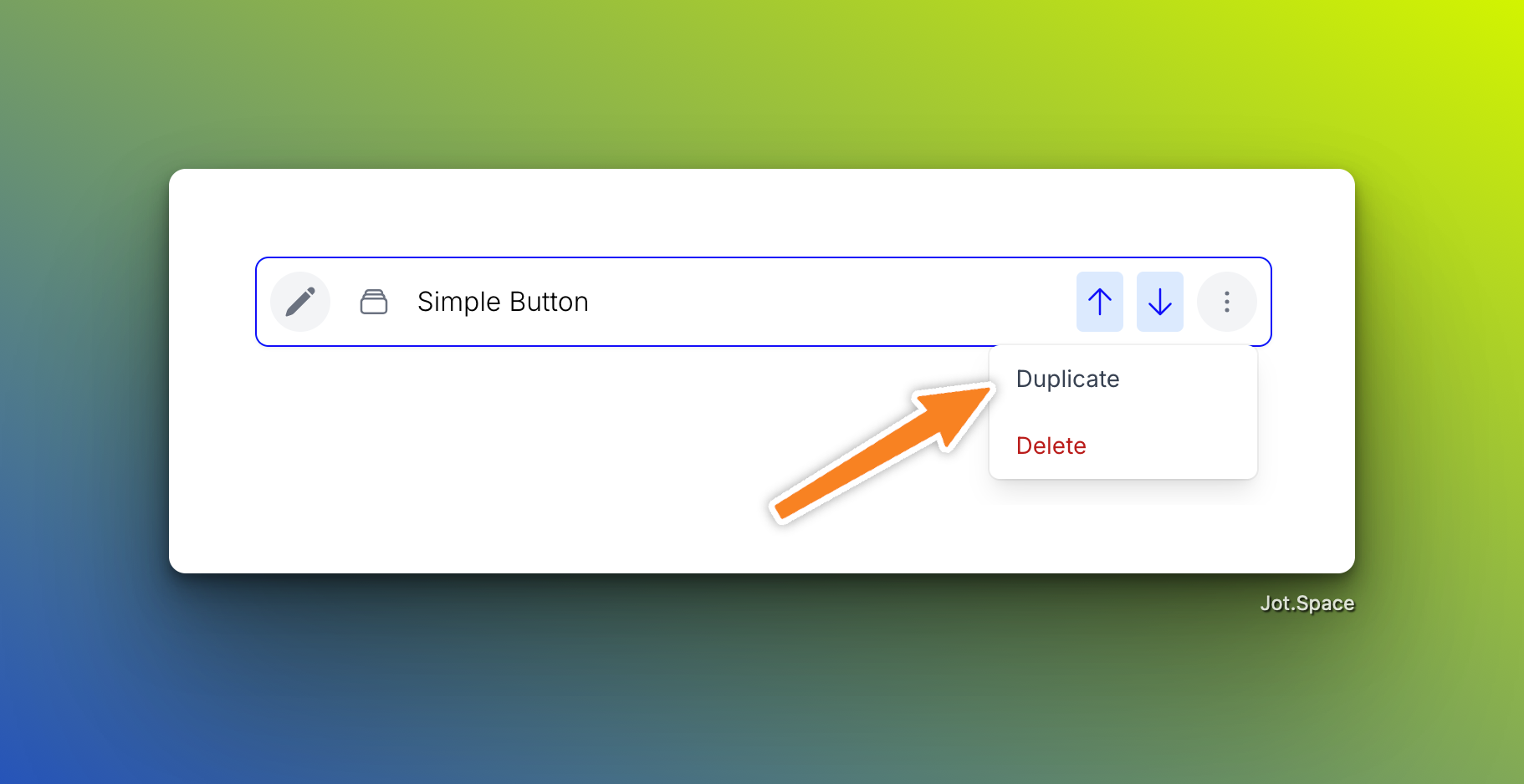Duplicate button