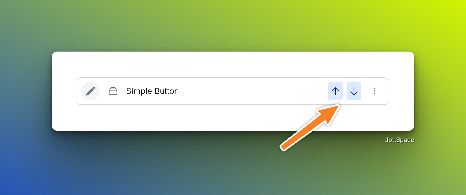 Reorder controls